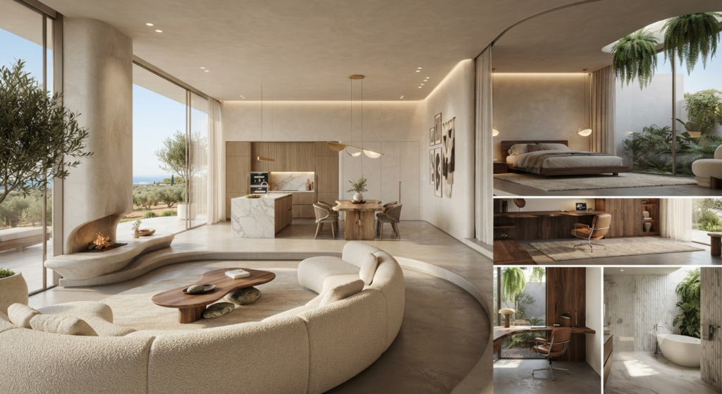 How to decorate every room successfully with stylish furniture, balanced color palettes, layered lighting, decorative accessories, indoor plants, and functional home layouts.